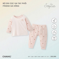 Bộ dài tay cúc vai phối Friend