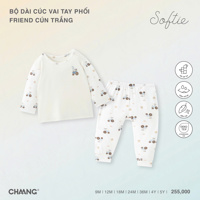 Bộ dài tay cúc vai phối Friend