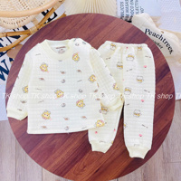 Bộ dài tay xốp cài vai Miniumbaby 53646