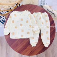 Bộ dài tay xốp cài vai Miniumbaby 53646