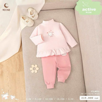 Bộ nỉ nhung cổ 3cm Moon CLN01