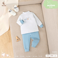 Bộ nỉ nhung cổ 3cm Moon CLN01