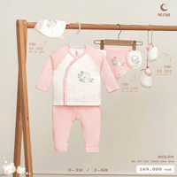Bộ sơ sinh cài lệch Moon DCL09 (3-6M)