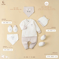 Bộ sơ sinh cài lệch Moon DCL21