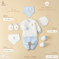 Bộ sơ sinh cài lệch Moon DCL21