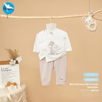 Bộ sơ sinh cài lệch phối màu Avaler 26AV031-024