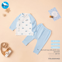 Bộ sơ sinh cài lệch phối màu Avaler 26AV031-024