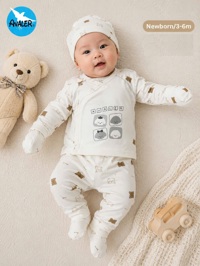 Bộ ss dài tay cài lệch Avaler họa tiết 67964