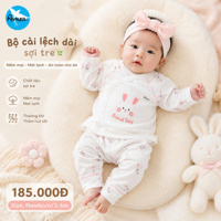 Bộ ss dài tay cài lệch Avaler họa tiết 67964