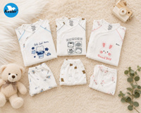 Bộ ss dài tay cài lệch Avaler họa tiết 67964