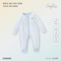 Body dài tay cúc giữa Tulip Chaang