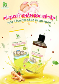 Cốt gừng tắm cho bé