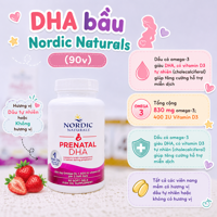 DHA bầu Nordic Naturals (90v)