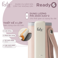 Dụng cụ hâm sữa cầm tay không dây Ready 6 FB3068BT