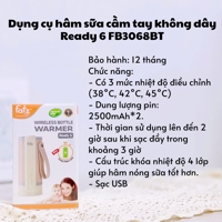 Dụng cụ hâm sữa cầm tay không dây Ready 6 FB3068BT
