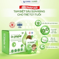 Gạc răng miệng chống sâu răng Dr Papie 30 gói (1y+)