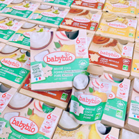 Hoa quả nghiền hữu cơ BabyBio 90g (6m+)