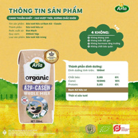 Hộp sữa tươi hữu cơ Arla đạm A2-Casein 200ml (1y+) (thùng 20 hộp)