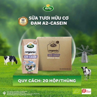 Hộp sữa tươi hữu cơ Arla đạm A2-Casein 200ml (1y+) (thùng 20 hộp)