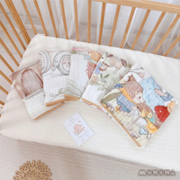 Khăn tắm xô xù 6 lớp in họa tiết cổ tích MNN038