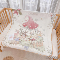 Khăn tắm xô xù 6 lớp in họa tiết cổ tích MNN038