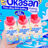 Lốc 3 hộp sữa bầu Morinaga E-Okasan hương vanilla 190ml