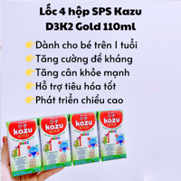 Lốc 4 hộp SPS Kazu D3K2 Gold 110ml (thùng 12 lốc-48 hộp)