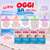 Lốc 4 hộp sữa uống dinh dưỡng Oggi BA 110ml (1y+)
