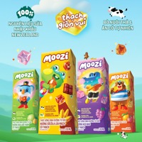 Lốc 4 hộp sữa thạch Moozi 170ml (3y+)(thùng 12 lốc 48 hộp)