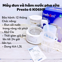 Máy đun và hâm nước pha sữa Presto 6 K06HP