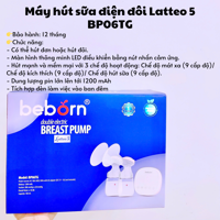 Máy hút sữa điện đôi Latteo 5 BP06TG