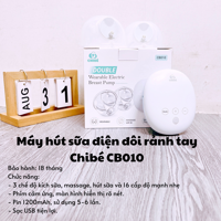 Máy hút sữa điện đôi rảnh tay Chibé CB010