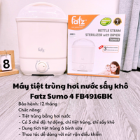 Máy tiệt trùng hơi nước sấy khô Fatz Sumo 4 FB4916BK