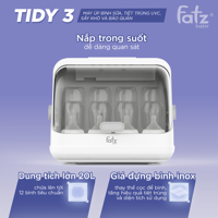 Máy úp bình sữa, tiệt trùng sấy khô UVC Fatz Tidy 3 FB4601HB