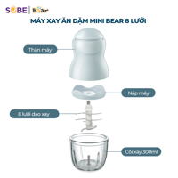 Máy xay 1 cối Bear 0.3L GR B03V8