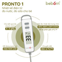 Nhiệt kế điện tử đa năng đo sữa, đo nước Pronto 1 MT01HJ