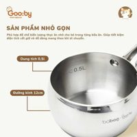 Nồi nấu đồ ăn dặm inox 304 Gooby