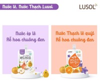 Nước thạch quýt, lê và hoa chuông Lusol 80g (1y+)