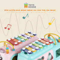Ô tô thả khối kèm đàn gõ Toys House HE8036