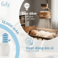 Quạt kẹp tích điện kiêm sạc dự phòng Cloudy 1 FB8180YA