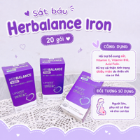 Sắt bầu Herbalance Iron 20 gói