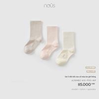 Set 3 đôi tất cao cổ chống trượt Nous