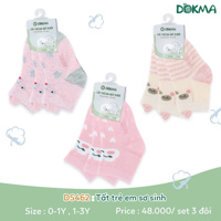 Set 3 đôi tất cổ ngắn Dokma DS462