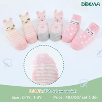 Set 3 đôi tất cổ ngắn Dokma DS462