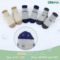 Set 3 đôi tất cổ ngắn Dokma DS462