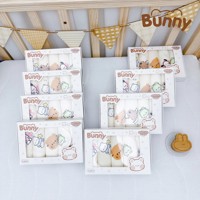 Set 5 khăn sữa 4 lớp Muslin Bunny