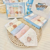 Set 5 khăn sữa sợi tre Muslin Bunny