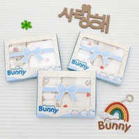 Set 6 khăn sữa + 1 khăn tắm sợi tre Bunny