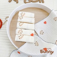 Set 6 khăn sữa + 1 khăn tắm sợi tre Bunny