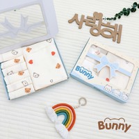 Set 6 khăn sữa + 1 khăn tắm sợi tre Bunny